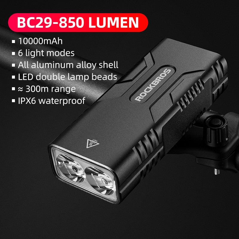 luce a led intelligente per bici USB impermeabile