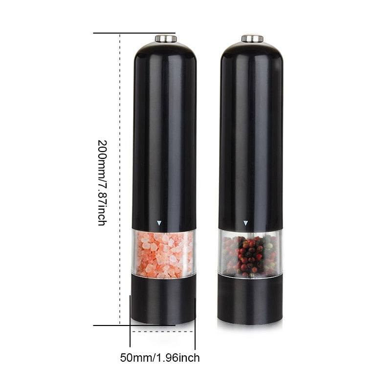 set macina sale e pepe elettrico con grana regolabile