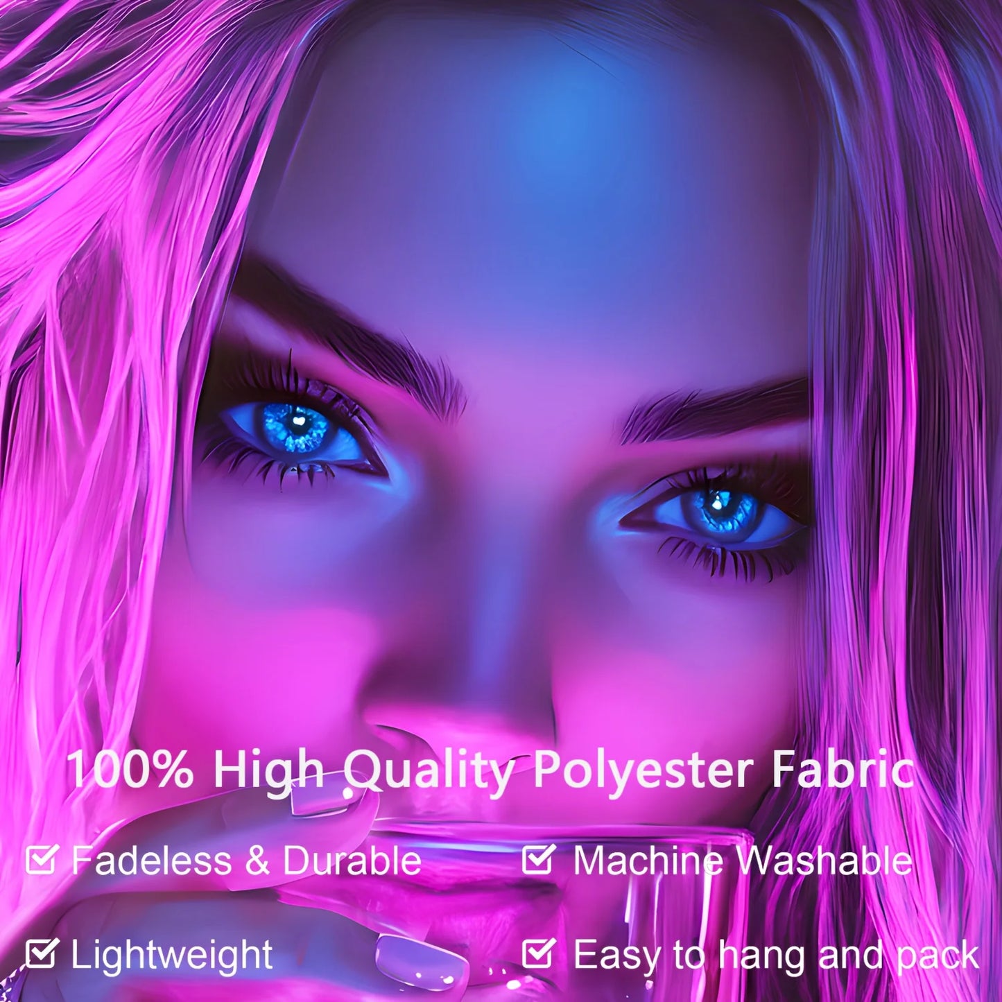 arazzo fluorescente ideale per arredo camera soggiorno