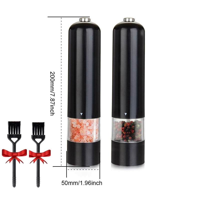 set macina sale e pepe elettrico con grana regolabile