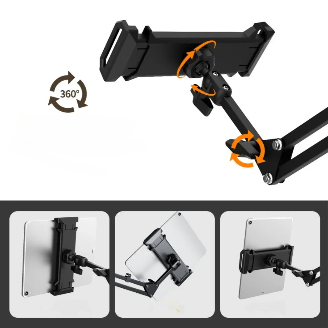 supporto pieghevole in alluminio a 360° con staffa ideale per smartphone tablet