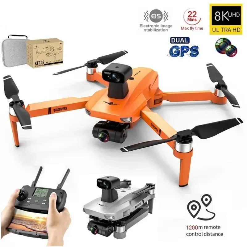 Drone GPS 8K HD Camera 2 assi Gimbal professionale anti-vibrazione Fotografia aerea Brushless Evitamento ostacoli Quadcopter Giocattoli