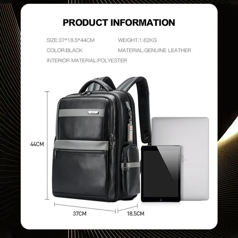 zaino da uomo business della BOPAI in vera pelle