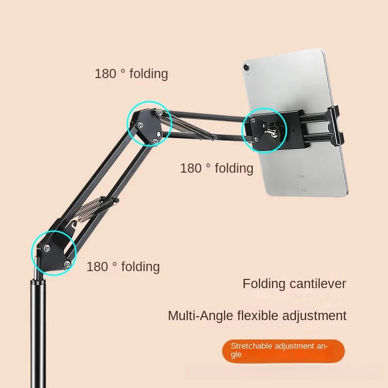 supporto mobile a sbalzo in metallo ideale per tablet e smartphone