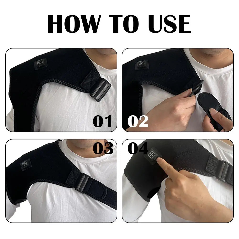 tuttore riscaldabile unisex per infiammazione cuffia spalla massaggiante.