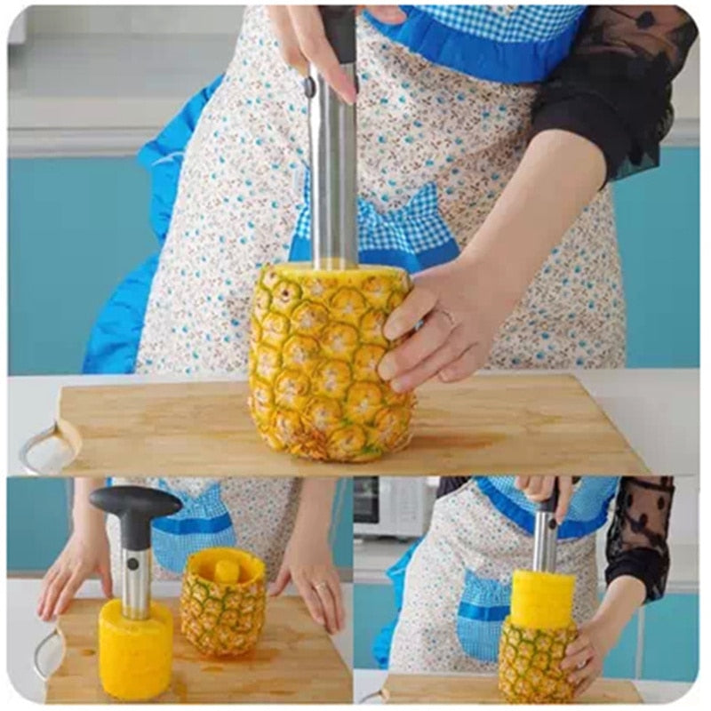 pela ananas e pelapatate in acciaio inox multiuso