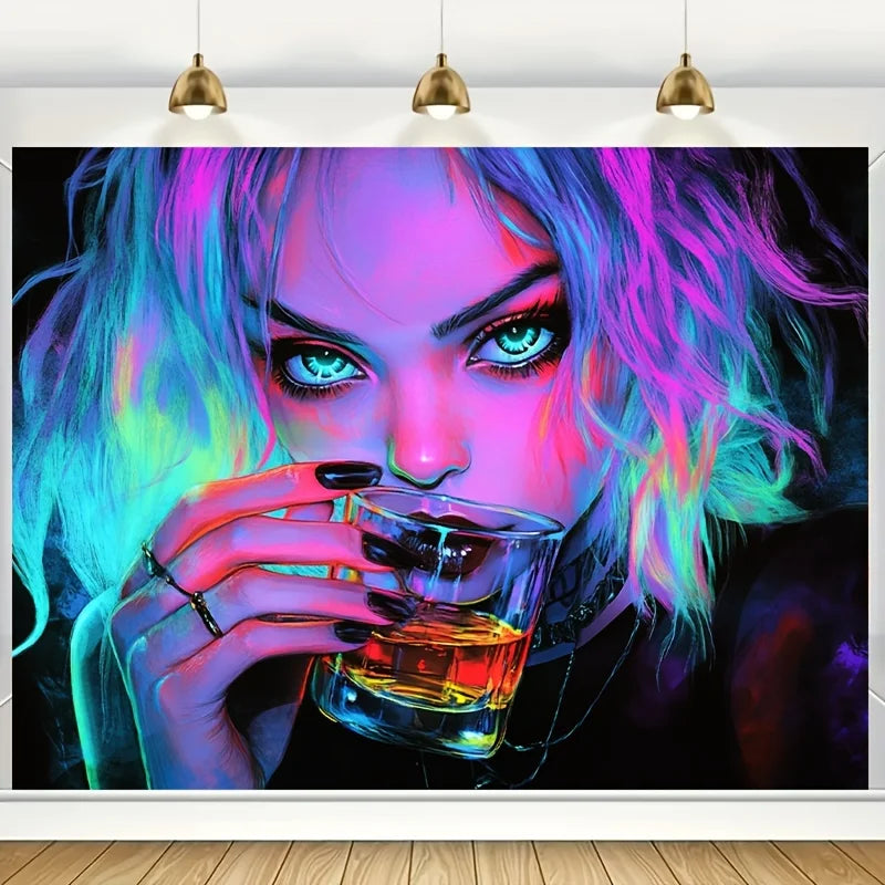 arazzo da parete fluorescente ideale per arredo camera soggiorno