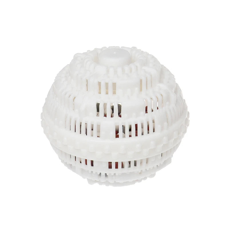 Sfera magica per lavatrice ecologica, misura 10cm in pvc con all'interno ioni negativi.
