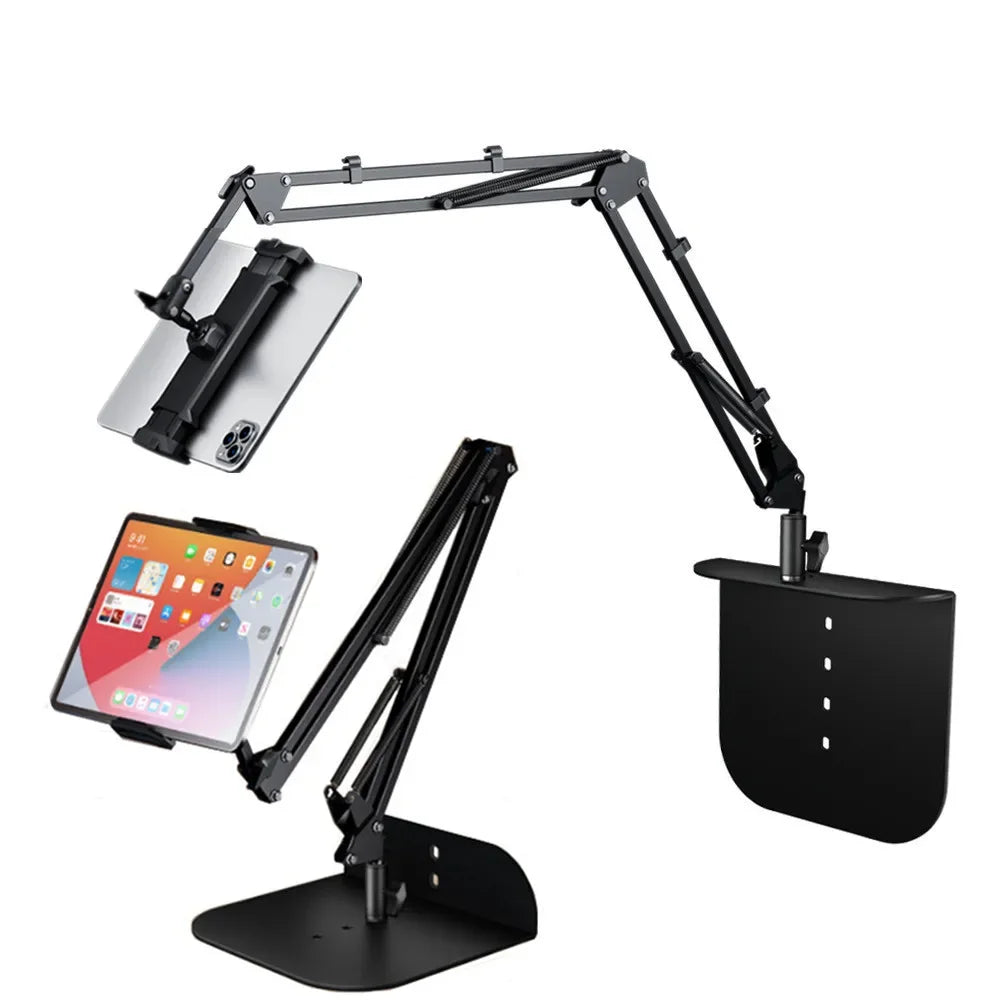 supporto pieghevole in alluminio a 360° con staffa ideale per smartphone tablet