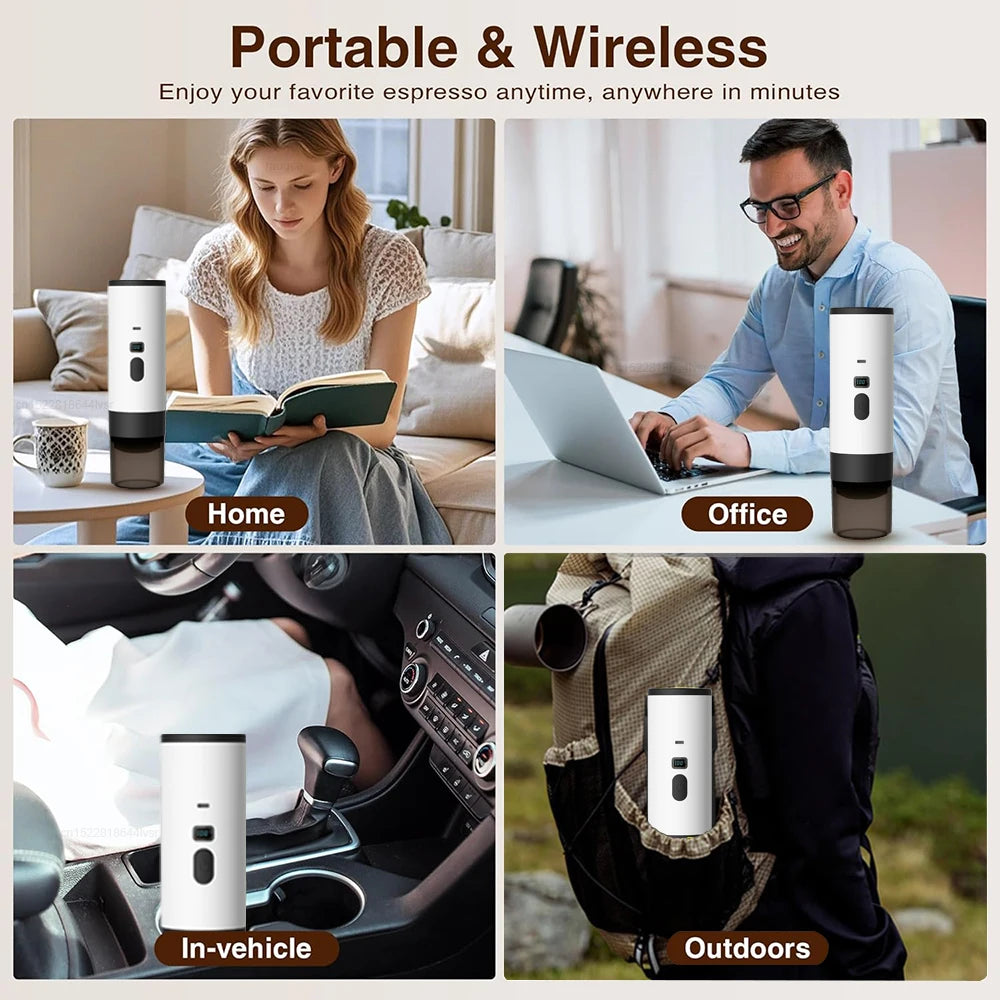 Macchina da caffè portatile wireless 3 in 1