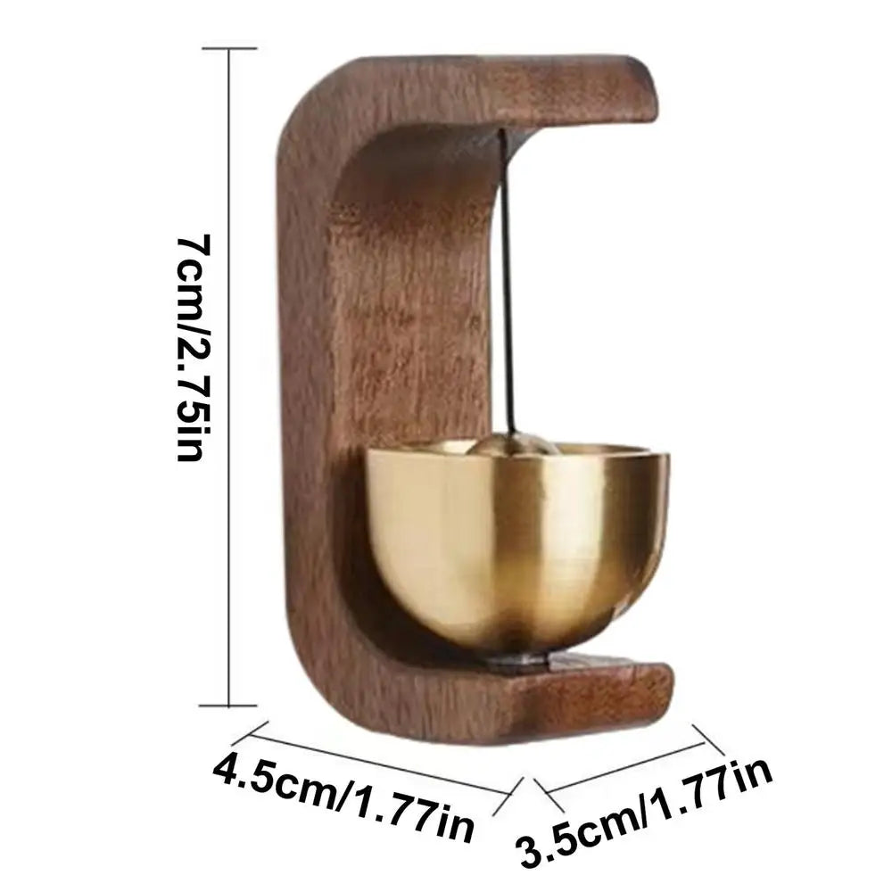 Campanellino per porta in legno è ottone