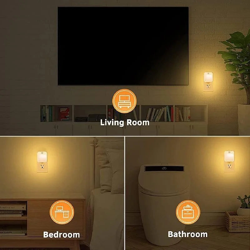luce notturna a led con sensore di movimento