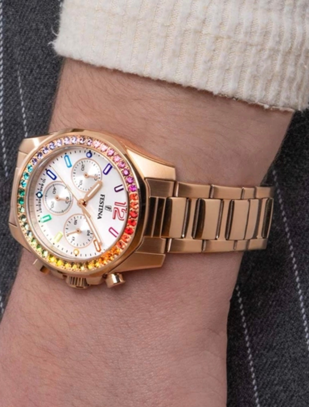 orologio da donna della FESTINA rainbow F20639/2 con cinturino in acciaio