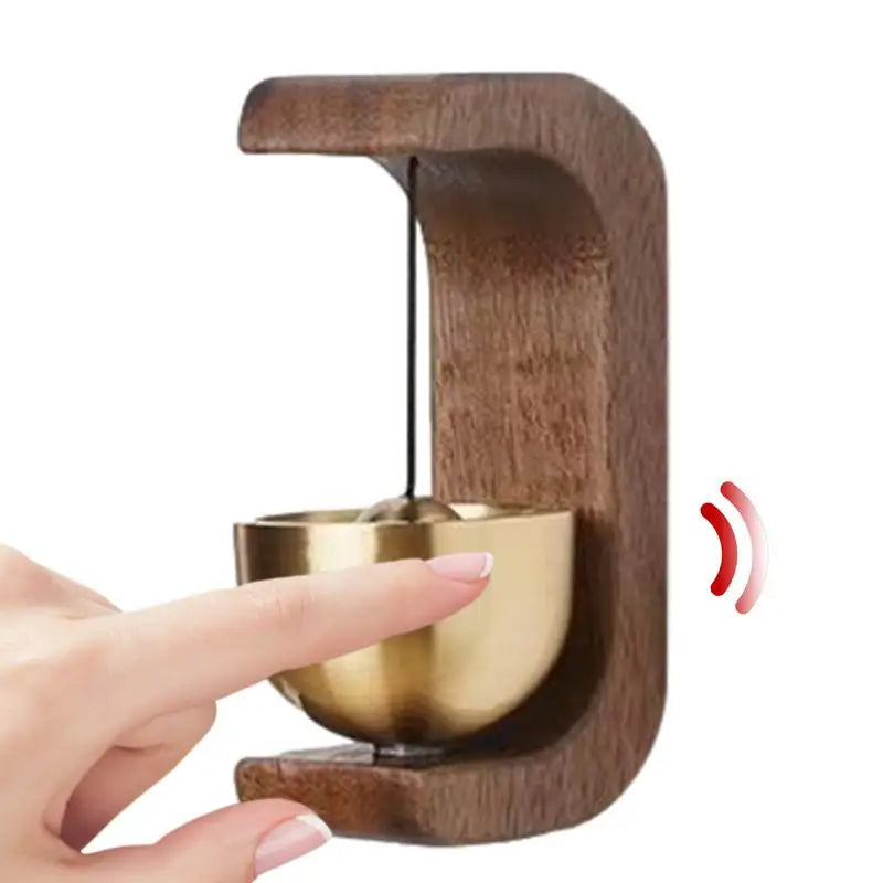 Campanellino per porta in legno è ottone