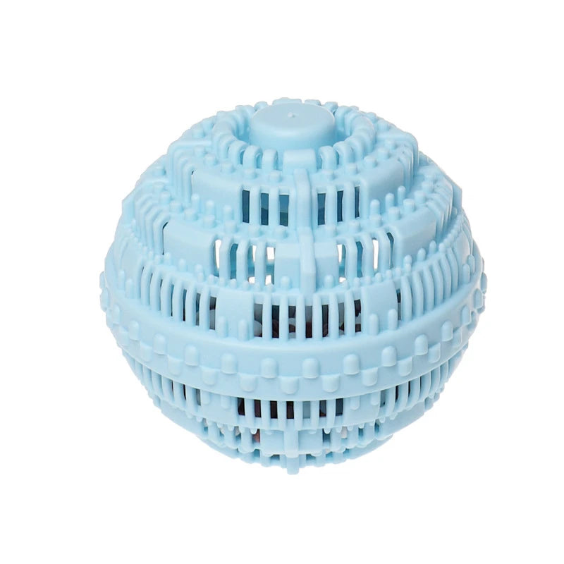 Sfera magica per lavatrice ecologica, misura 10cm in pvc con all'interno ioni negativi.