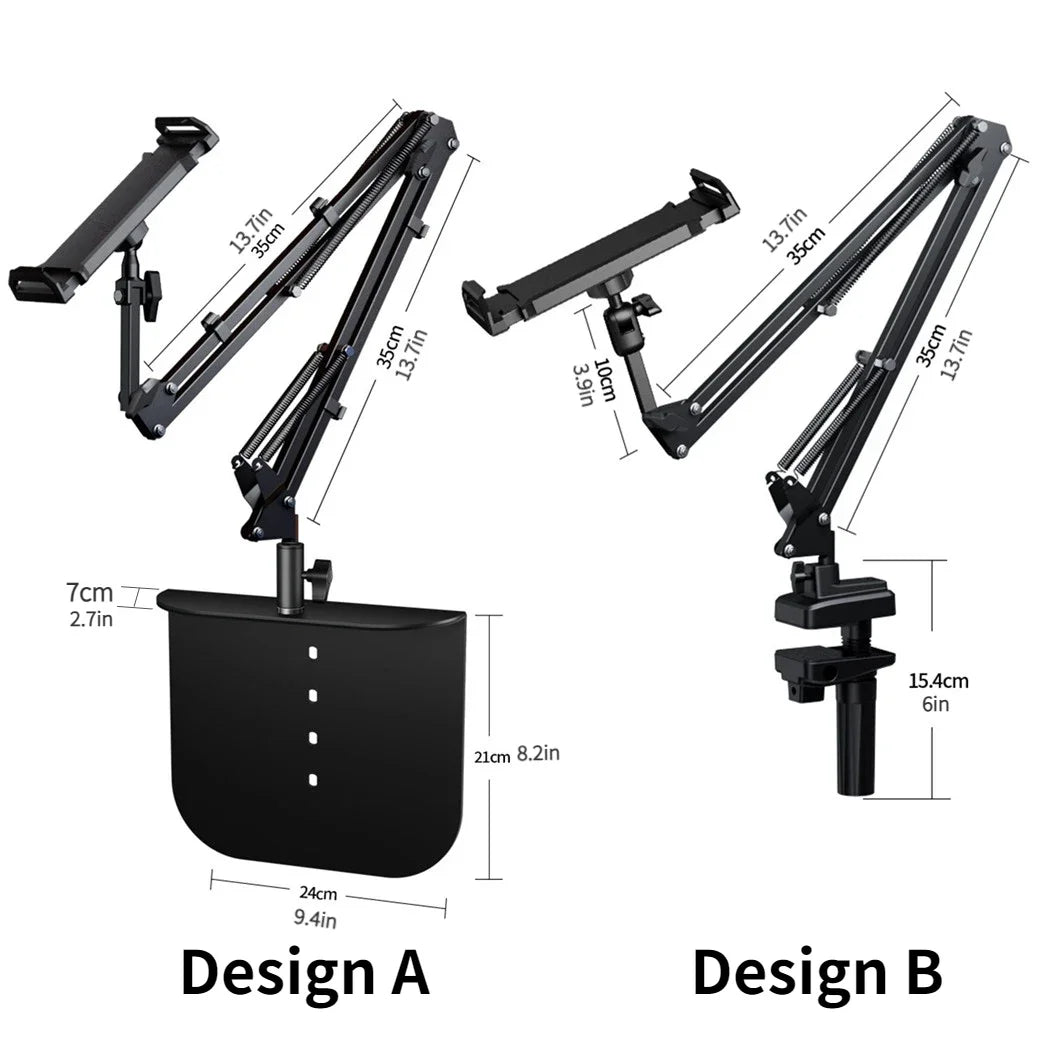 supporto pieghevole in alluminio a 360° con staffa ideale per smartphone tablet