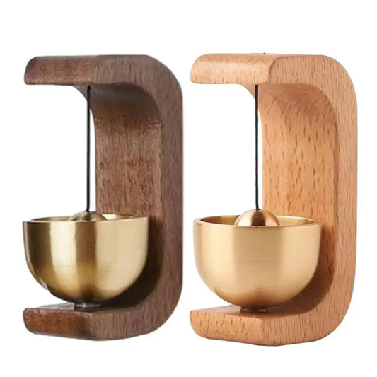 Campanellino per porta in legno è ottone