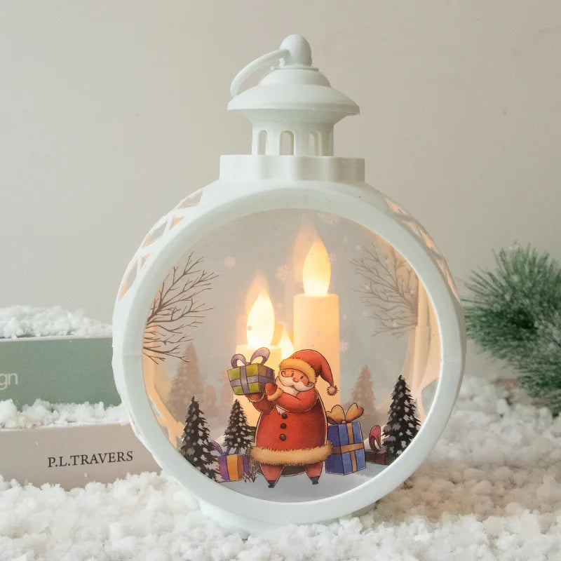 Decorazioni natalizie luminose per finestre albero di natale