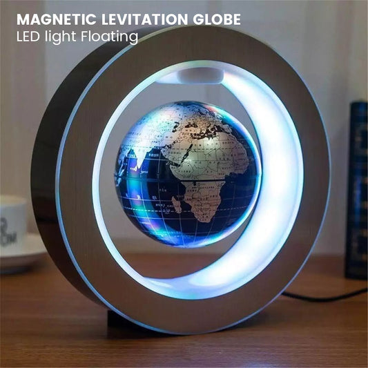 lampada a lievitazione magnetica con globo e luci a led